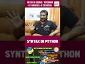 Python Syntax Syntax in Python What is Syntax