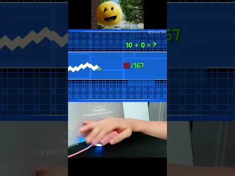 167 Click It's Me It's Verity Wave Challenge in Geometry Dash! #shorts