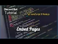 Discord Bot Tutorial Essentials Embed Pages