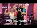58kg Wife VS 185kg Husband Body Weight Workout Challenge
