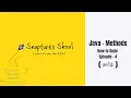 Java - Methods Tamil How to code Episode 4 Snaptures Skool Java in Tamil
