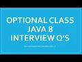 Optional class in java java 8 features java interview questions and answers