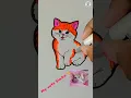 Draw cute Cat colouring