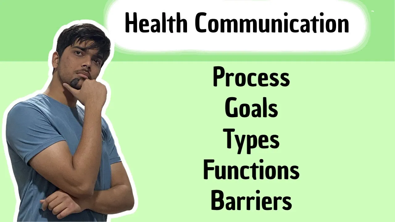 Health Communication - Process l Goals l Functions l Types l Barriers #psm