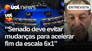 Senado não tem interesse em devolver PEC do fim da escala 6x1 à Câmara, diz relator