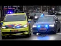 Rapid Responder 09-380 \u0026 Onopvallende Audi A8 Limousine met spoed in Amersfoort