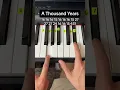 Download Lagu A Thousand Years Easy Piano Tutorial #easypiano #pianolession #piano