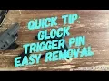 Glock Tips Quick Easy Trigger Pin Removal Maintenance