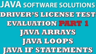 Java Programming Challenge Part 1 Driver s License Test Evaluation Java arrays loops