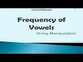 Frequency of each Vowels Java Program String Manipulation ICSE Syllabus