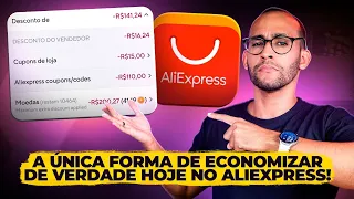 A MELHOR FORMA DE ECONOMIZAR NO ALIEXPRESS ATUALMENTE - APROVEITE ANTES QUE A TAXA VOLTE!