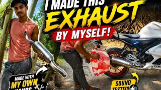 new Khatarnak exhaust #exhaust desi jugaad//my first long video @SAHANAMAJ180 