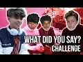 So we tried doing the Whisper Challenge w Chase Keith Oliver Moy Oscar