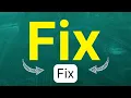 Como pronunciar Fix Arreglar Reparar Corregir en ingles Americano con ejemplos