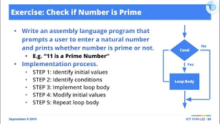 Excerpts MIPS Assembly Language Check if a Natural Number is a Prime Number Using Loops