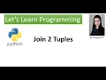 Python How to join two tuples