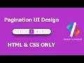 How To Create Simple Pagination Design Using Html And CSS