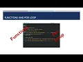 Writing functions And For Loop Using Bash Scripting
