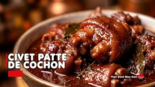 Civet patte de cochon au feu de bois