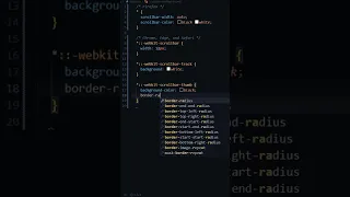 How to style scrollbar in CSS