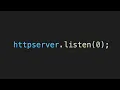 There is more to node http server listen