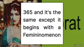 charli xcx chappell roan 365 femininomenon mashup edit 