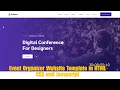 How to create a Event Organizer website in HTML CSS and Javascript Source code