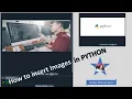 How to Insert Images in Python - Insert JPG PNG Images in Python Projects CS IP B Tech MCA