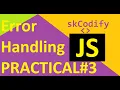 JavaScript Error Handling Practical Part-2 How to Create and Handle Custom Error Industry Standard