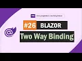 A simple blazor two way data binding example