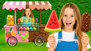Nastya and Friends Make Healthy Ice Cream