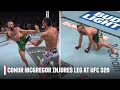 Conor McGregor injures his knee vs Max Holloway at UFC 329 ESPN MMA