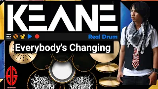 real drum cover everybodys changing keane 