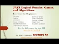 Java Logical Puzzles Games and Algorithms FizzBuzz using loops