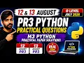 12 13 August PR3 Python Practical Questions M3 Python Practical Exam O Level July 2026