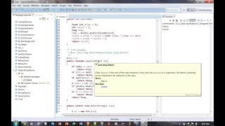 Overriding the Object equals method