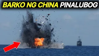 BARKO ng CHINA PINALUBOG ng COAST GUARD | CHINA WALANG NAGAWA