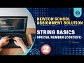 Newton school Special Number string interview questions in java Java top String questions