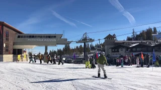 Lower Gondola and Main Lodge at Mammoth Mountain