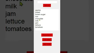 Shopping List in Python First version
