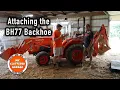 How to connect the BH77 backhoe to the Kubota L3301 Tractor