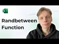 How to Use the RANDBETWEEN Function in Excel 2026 Easy Guide