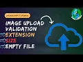 IMAGE VALIDATION USING JAVASCRIPT File Upload Validation