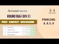 Codeforces Round 966 Div 3 Post Contest Discussion Solutions - A to D