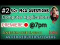 Mcq on Computer Applications ICSE CLASS 10 Part 2 Semester 2 Java Programming