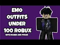 Emo Roblox Outfits Under 100 Robux Emo Outfits Roblox Under 100 Robux Roblox Emo Outfits 100