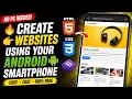 Coding a website in a Android Smartphone Acode Code Editor Html Css Bootstrap