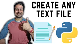 Create Any Text File TXT DAT Python