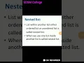 HSC Board IT Chapter 1 Advanced Web Designing Nested List in HTML5