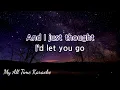 YOU'RE A GOD - VERTICAL HORIZON (karaoke version)